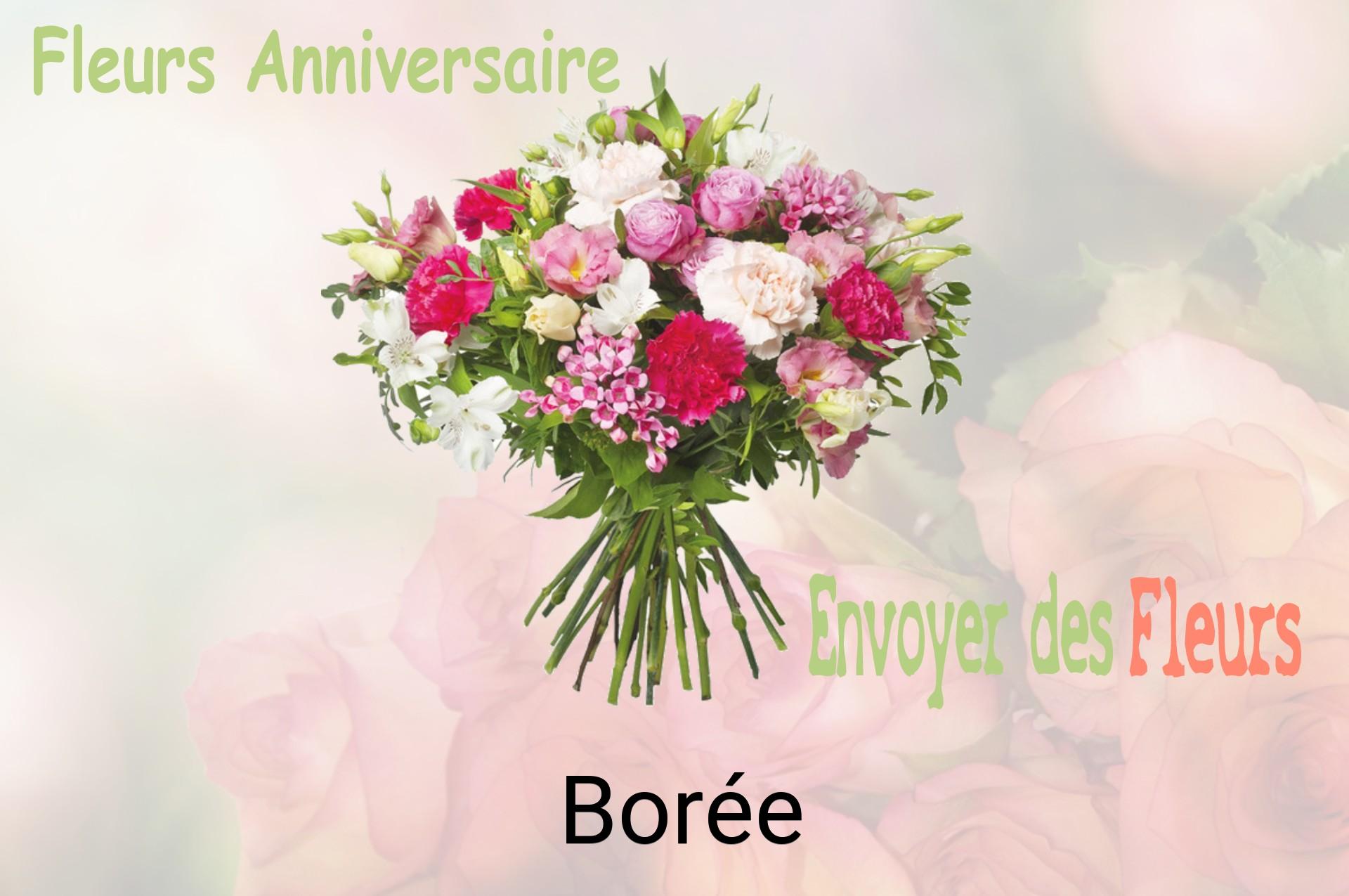Bouquet de fleurs d’anniversaire livré à Borée